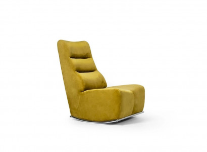 Wohnzimmer Gelb Sessel Sitzmöbel Neu Einrichtung Designer Sitz Textil